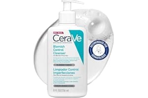 CeraVe - Blemish Control, Gel Limpiador para Acné y Piel Grasa, Reduce el Acné, Puntos Negros y Mejora los Poros, Tratamiento en Gel con Ácido Salicílico, 473 ml
