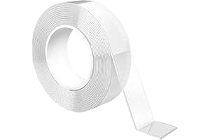 GRIFEMA GA4001-1 Cinta Doble Cara Extrafuerte, 3 Metros Cinta Adhesiva Doble Cara Transparente, Resistente Al Agua, para Pared y Alfombra