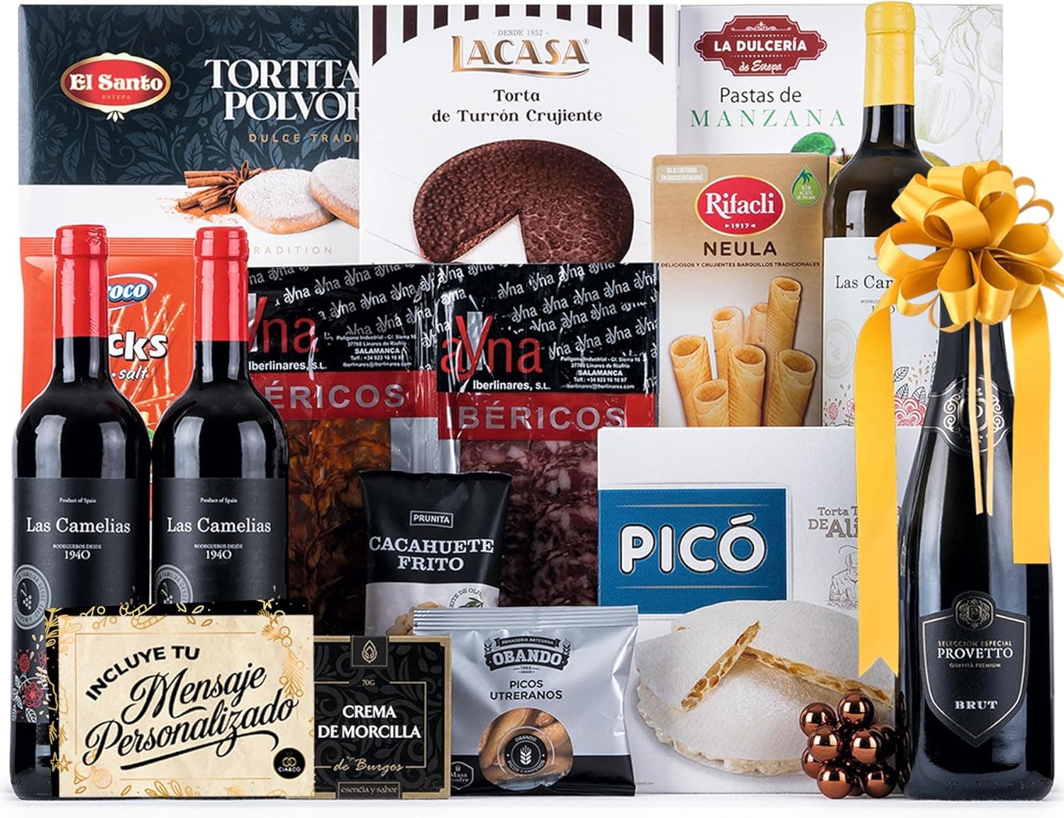 Cesta de Navidad con Ibericos de Bellota Gourmet 2025 (Lote 204)